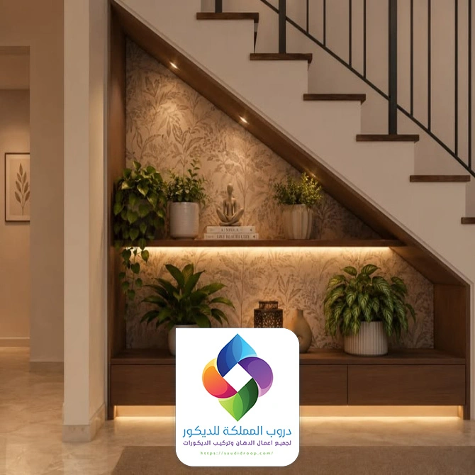 ديكور تحت الدرج الداخلي جدة