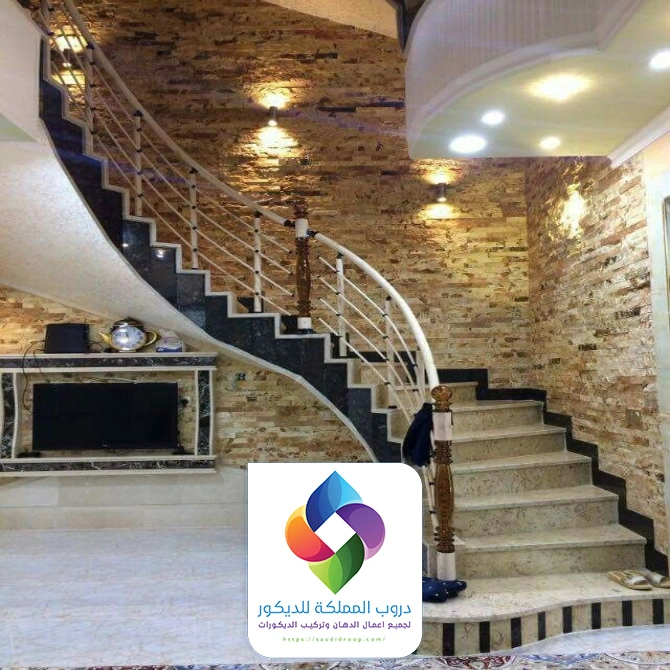 ديكور تلفزيون تحت الدرج جدة